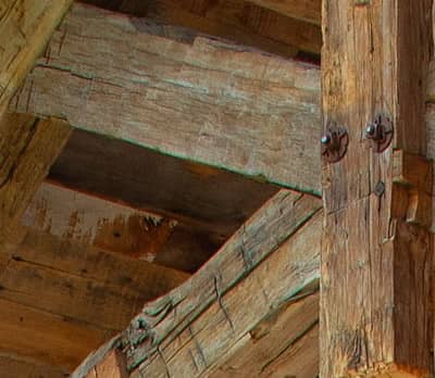 Timber Construction Closeup